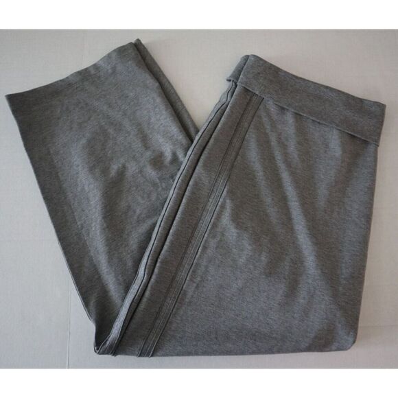 Pure Jill Women Sz XL Dark Gray Heather Fold Down Waist Cotton Modal Blend Pants - Picture 8 of 9
